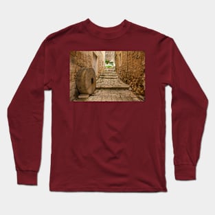 Street in Sutivan, Brac, Croatia Long Sleeve T-Shirt